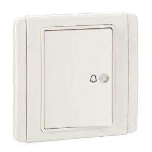 SCHNEIDER E3031HBP_WW-4A 1 Way Horizontal Bell Push Switch, White
