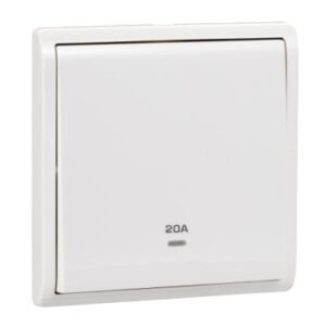 E8231D20N-Pieno - 20A 250V - 1 gang double pole switch with neon