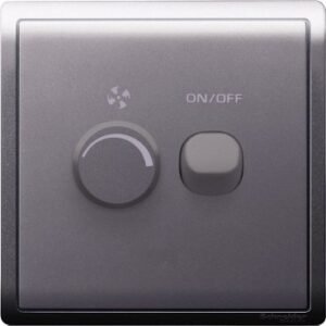 E8232V450F_LS-450W 240V 1 Gang Fan Controller with Switch, Lavendar Silver