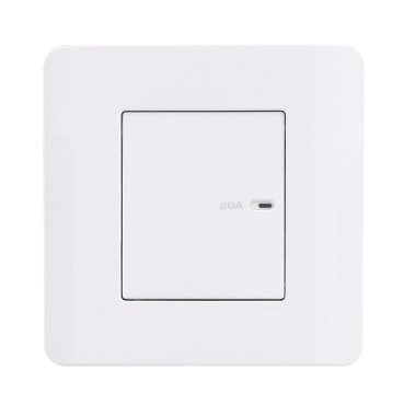SCHNEIDER E8431D20/2_WE-ZENcelo - 20A 250V - 1 gang 2 way double pole full-flat switch