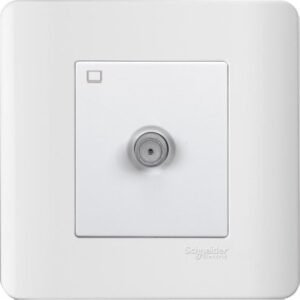E8431TVSF_WE - 1 Gang TV Socket Slave, 5-1000MHz, F Connection, White