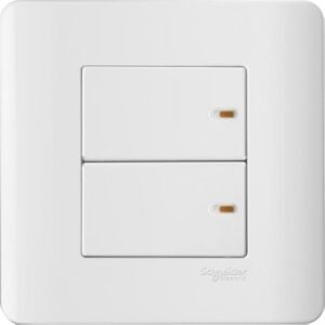 SCHNEIDER E8432/1 WE-ZENCELO 16A 250V 2 gang 1 way switch