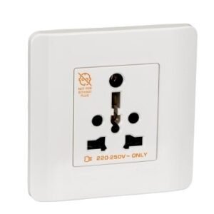 Zencelo - 16A 1 Gang TruGlobal Socket with Shutter - White - E84426/16IS-WW