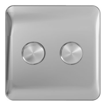 SCHNEIDER GGBL6012V4SSS-Lisse - Mains Dimmer - 1 gang 2 way - 1-10V (400W) Stainless Steel