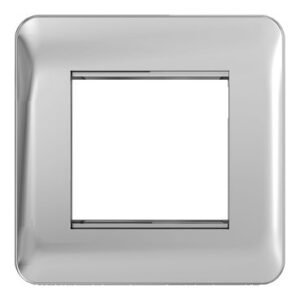 SCHNEIDER GGBL8060PC-Lisse - Euro Module Plate - 2 module Polished Chrome