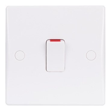 GU2013-Ultimate Slimline - 2-pole switch with flex outlet - 1 gang - white