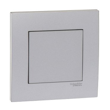 SCHNEIDER KB30_AS- Vivace 1Gang Blank Plate, Aluminium silver -