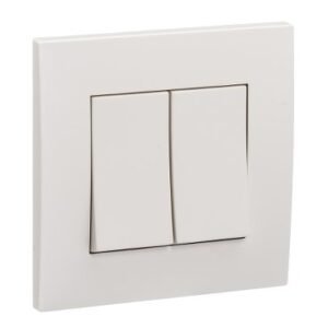 SCHNEIDER KB32/1 - Vivace - 16AX 250V 2Gang 1Way Switch - white