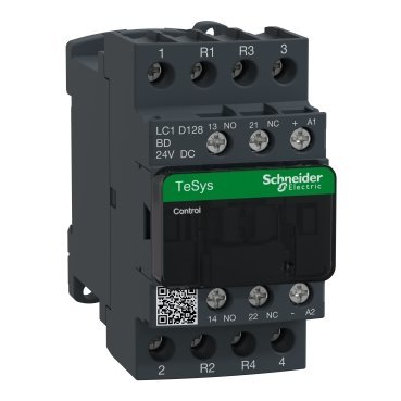 LC1D128BD - TeSys D contactor - 4P(2 NO + 2 NC) - AC-1 - <= 440 V 25 A - 24 V DC coil