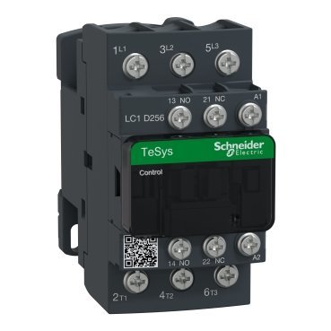 LC1D256F7 - TeSys D contactor - 3P(3 NO) - AC-3 - <= 440 V 25 A - 110 V AC coil