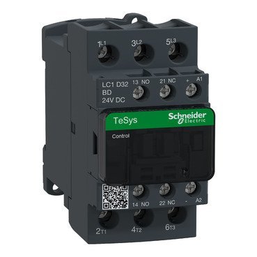 LC1D32BD - TeSys D contactor - 3P(3 NO) - AC-3 - <= 440 V 32 A - 24 V DC coil