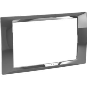 SCHNEIDEER MGU66.604.810-Unica Plus - cover frame - 2 gangs, - bright chrome/white