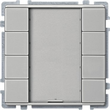 Schneider electric - Push-button, 4-gang plus, stainless steel, Artec MTN628346